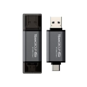 PENDRIVE 128GB TEAMGROUP X1 USB-A/USB-C GRIS