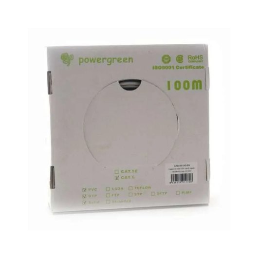 BOBINA DE CABLE PEPEGREEN CAT6 100M RIGIDO