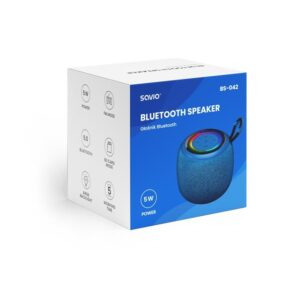 ALTAVOZ BLUETOOTH 5.0 5W NEGRO SAVIO BS-042