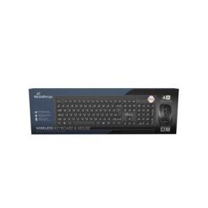 TECLADO + RATON WIRELESS MEDIARANGE MROS104 ES BLACK / 1200