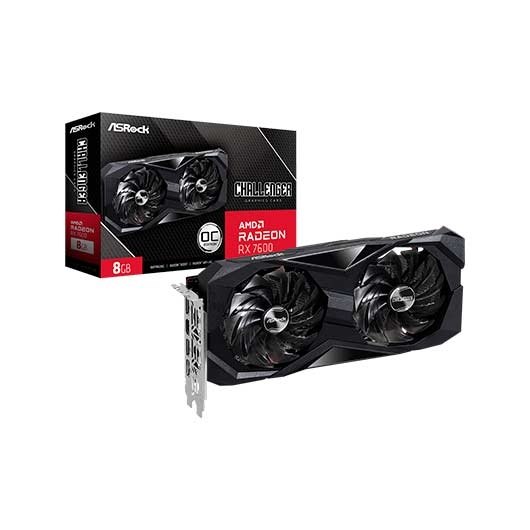 VGA ASROCK RX 7600 CHALLENGER 8GB GDDR6 90-GA41ZZ-00UANF