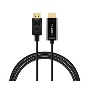 CABLE DP A HDMI SAVIO CL-189 4K 60HZ