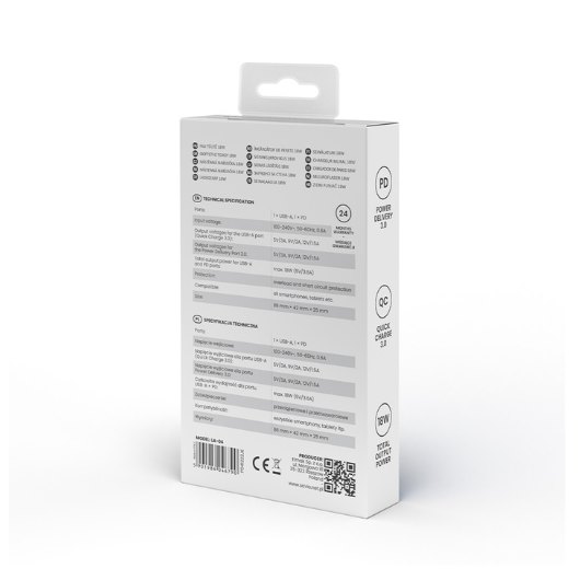 CARGADOR SAVIO LA-05 DUAL 18W USB 3.0