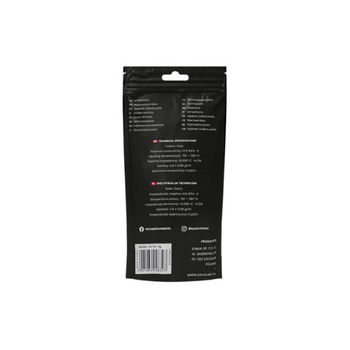 PASTA TERMICA SAVIO GLACIER 2G TG-04