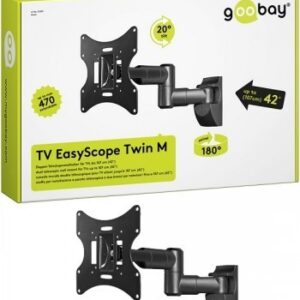 SOPORTE TV/M GOOBAY EASYSCOPE TWIN M 17 -42 NEGRO