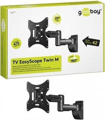 SOPORTE TV/M GOOBAY EASYSCOPE TWIN M 17 -42 NEGRO