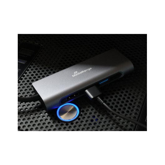 HUB MEDIARANGE USB-C 7EN1