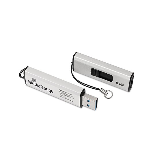 PENDRIVE 64GB USB 3.2 MEDIARANGE SILVER-BLACK