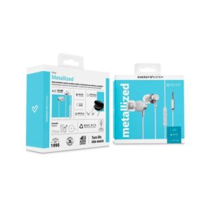 AURICULARES CABLE ENERGY SISTEM METALLIZED SILVER