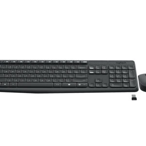 TECLADO+RATON LOGITECH MK235 WIRELESS NEGRO