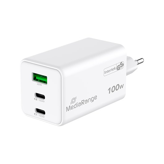 CARGADOR MEDIARANGE TRIPLE USB-A U USB-C 100W