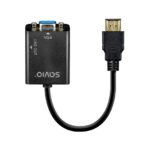 ADAP  HDMI (M) - VGA (H) + MINI JACK 3.5 MM SAVIO