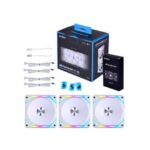 VENTILADOR 120X120 LIAN LI UNI FAN SLV2 120 WHITE P. 3UD