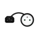 ADAPTADOR DE CORRIENTE SAVIO IEC C14 A CEE 7/5(E)